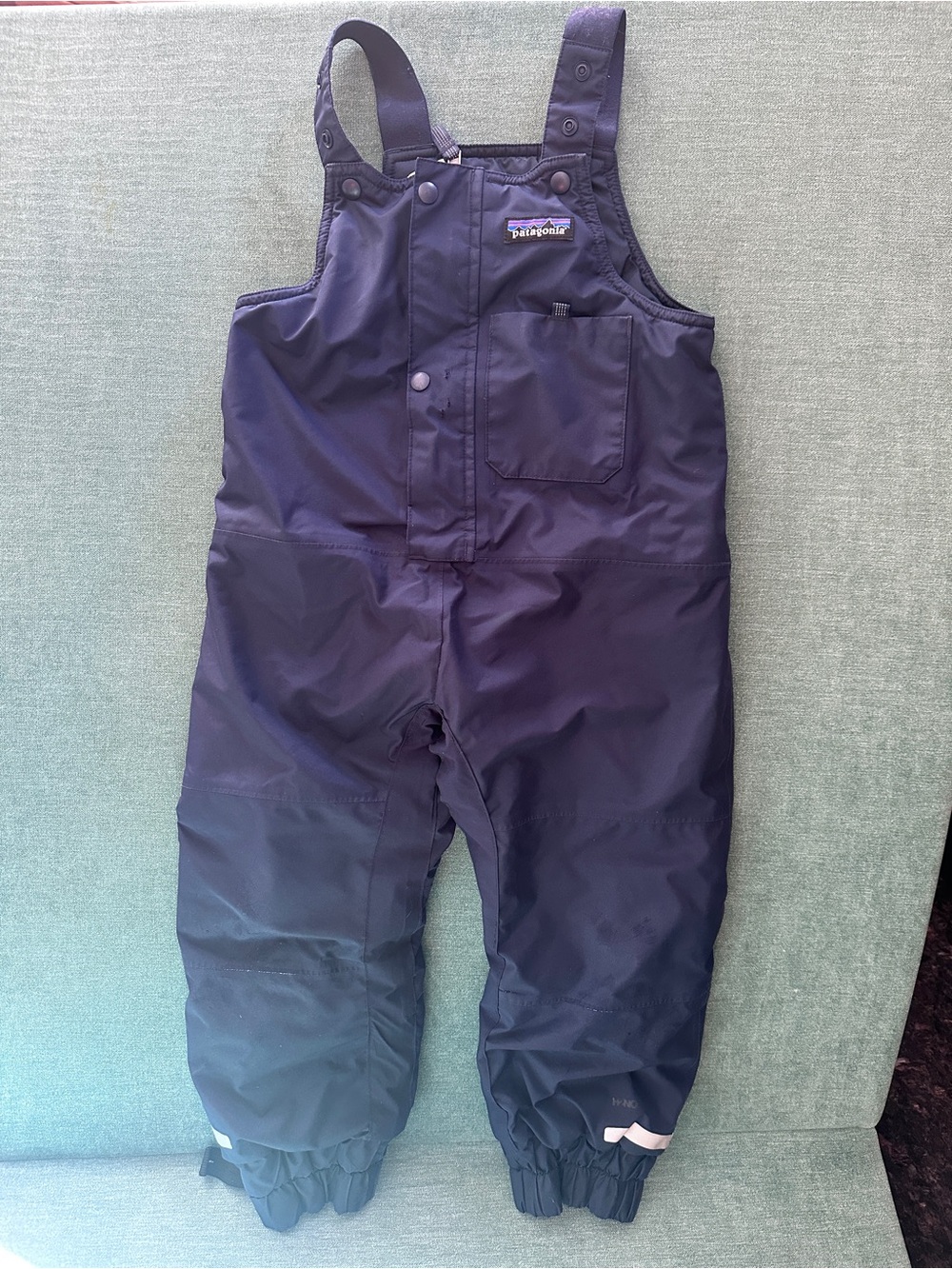 Patagonia Navy Kids Snow Overalls, 3T, Snow Pile, Waterproof